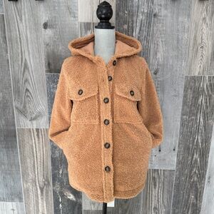 NWT Sanctuary Teddy Coat with Hood